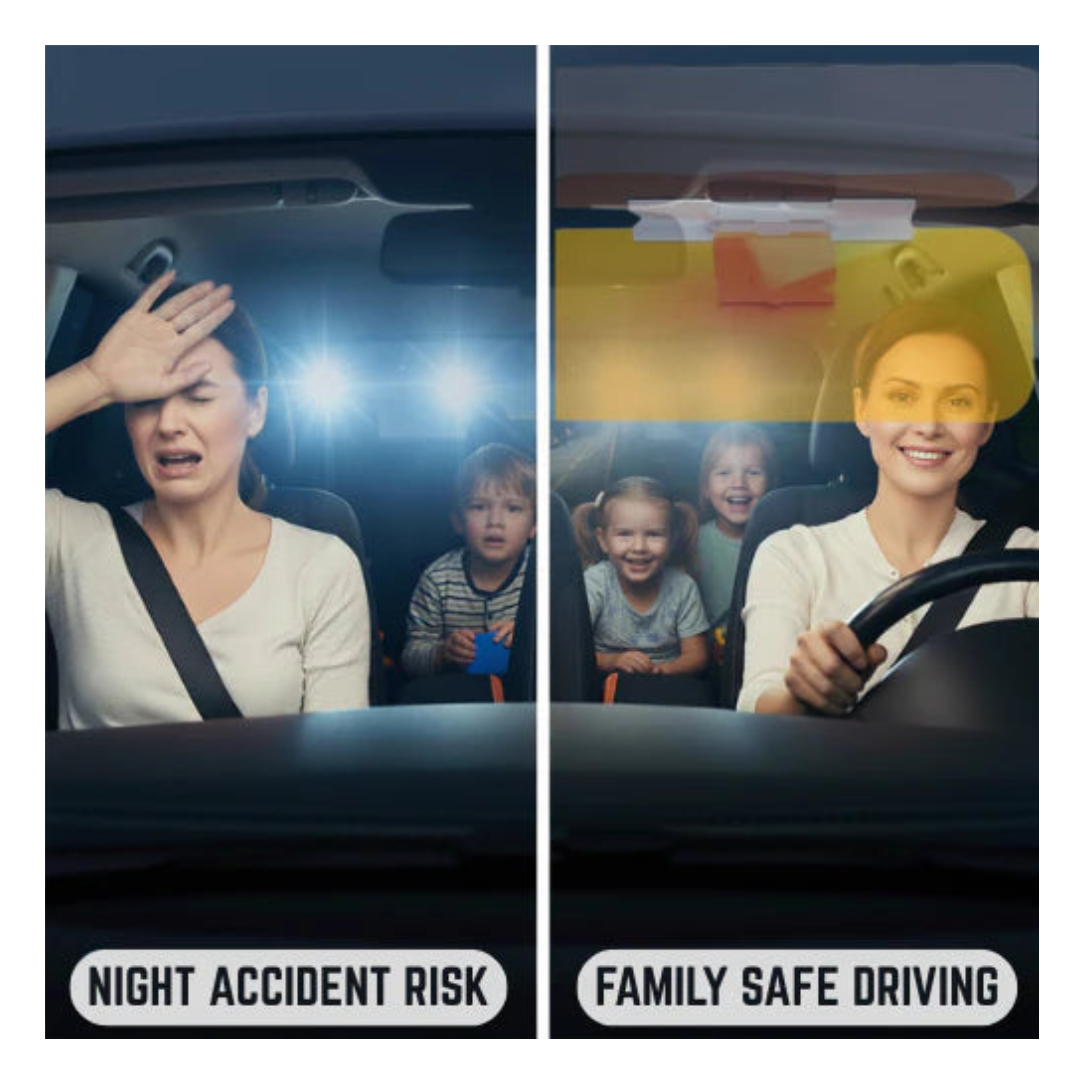 Improved Visibility, Safer Driving — Anti-Glare Day & Night Visor