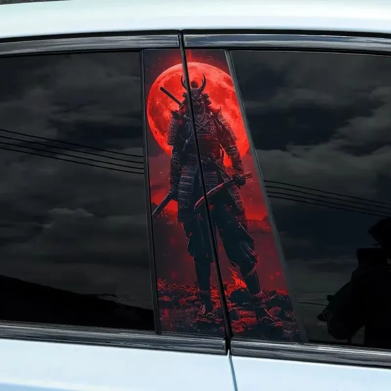 Samurai Warrior Car Door Pillar Sticker