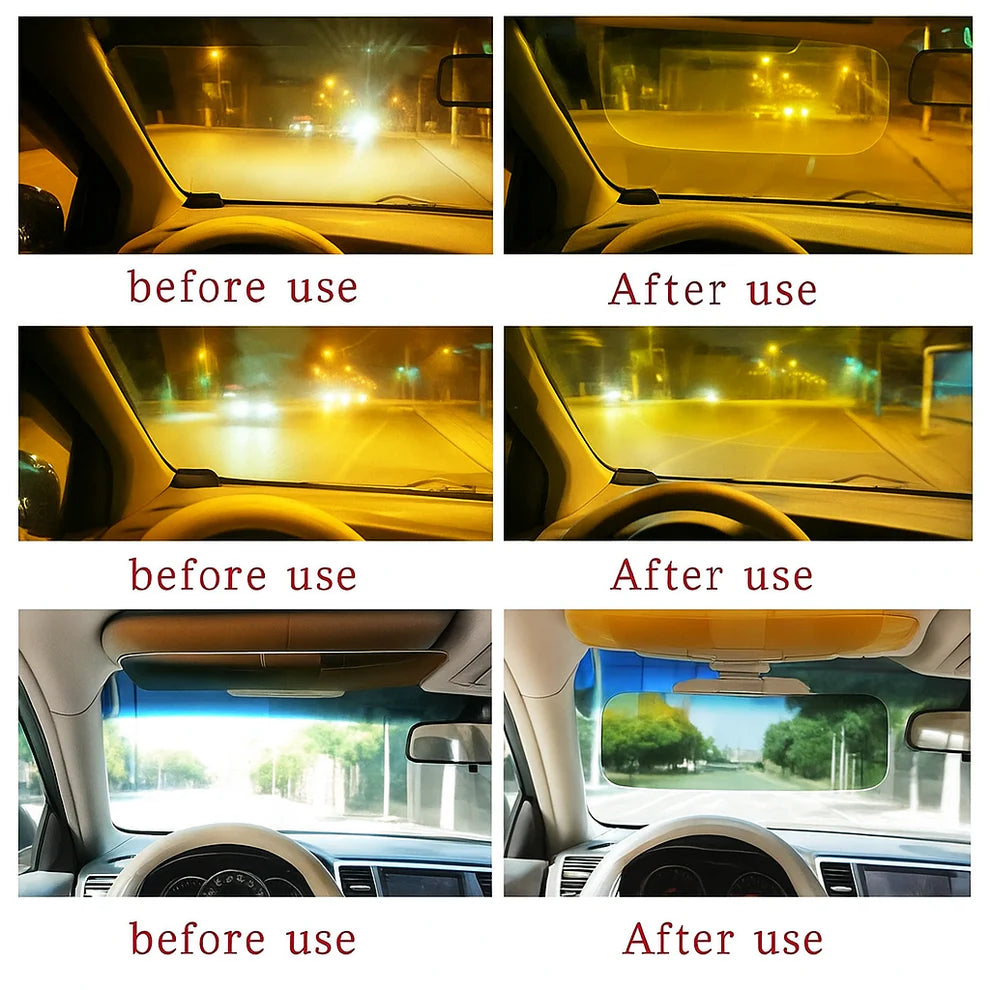 Improved Visibility, Safer Driving — Anti-Glare Day & Night Visor
